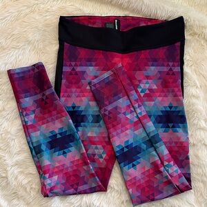 Blackmilk Multicolor Geometric Leggings